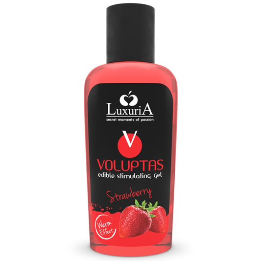 INTIMATELINE LUXURIA - VOLUPTAS ESSBARES MASSAGEGEL MIT WRMENDEM EFFEKT - ERDBEERE 100 ML