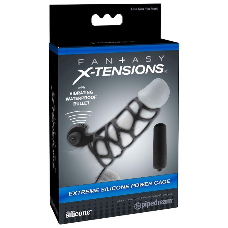 FANTASY X- TENSIONS - JAULA ELÉCTRICA DE SILICONA EXTREMA