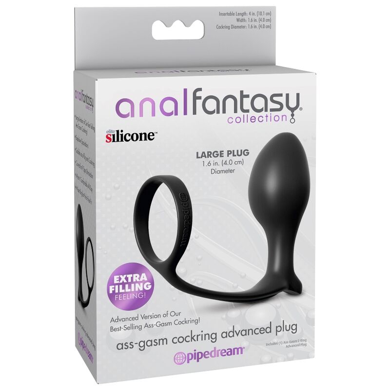 ANAL FANTASY - COLECCIÓN ASS-GASM ANILLO AVANZADO CON PLUG ANAL