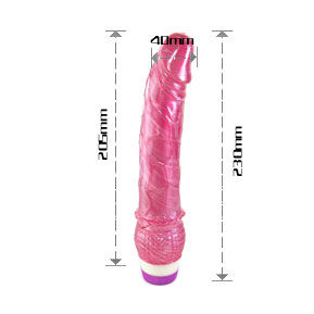 BAILE - VIBRADOR REALISTA ROJO 23 CM