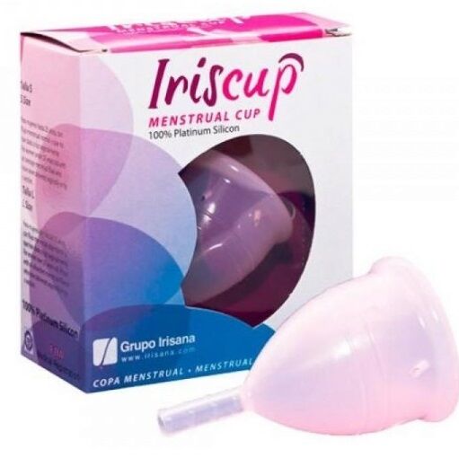 IRISCUP - COPA MENSUAL PEQUEÑA ROSA A + BOLSA ESTERILIZADORA GRATIS