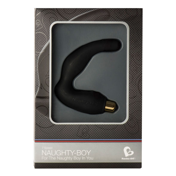 ROCKS-OFF - NAUGHTY-BOY MALE G-SPOT MASSAGER 7V BLACK 