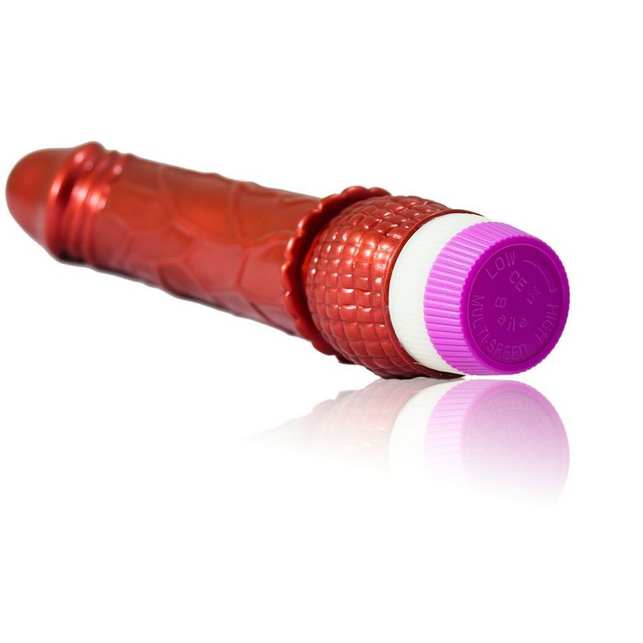 BAILE - VIBRADOR REALISTA ROJO 23 CM