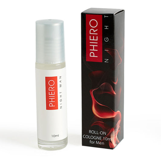 500 COSMÉTICOS - PERFUME PHIERO NIGHT MAN CON FEROMONAS PARA HOMBRE CON ROLL-ON