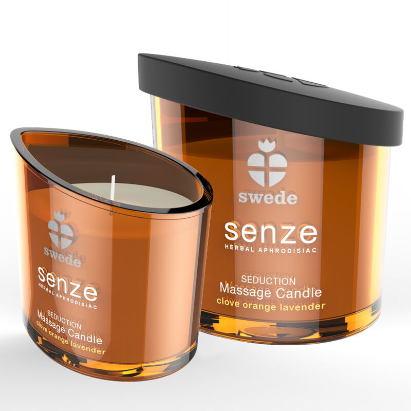 SWEDE - SENZE SEDUCTION MASSAGE CANDLE - CARNATION, ORANGE, LAVENDER