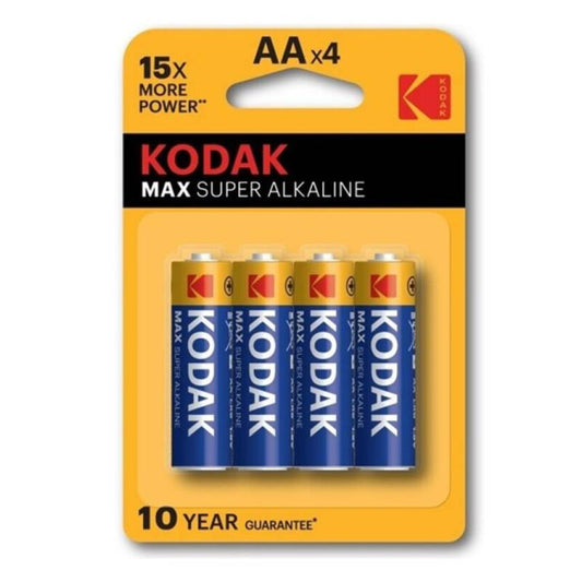 KODAK - MAX ALKALINE BATTERIE AA LR6 BLISTER * 4