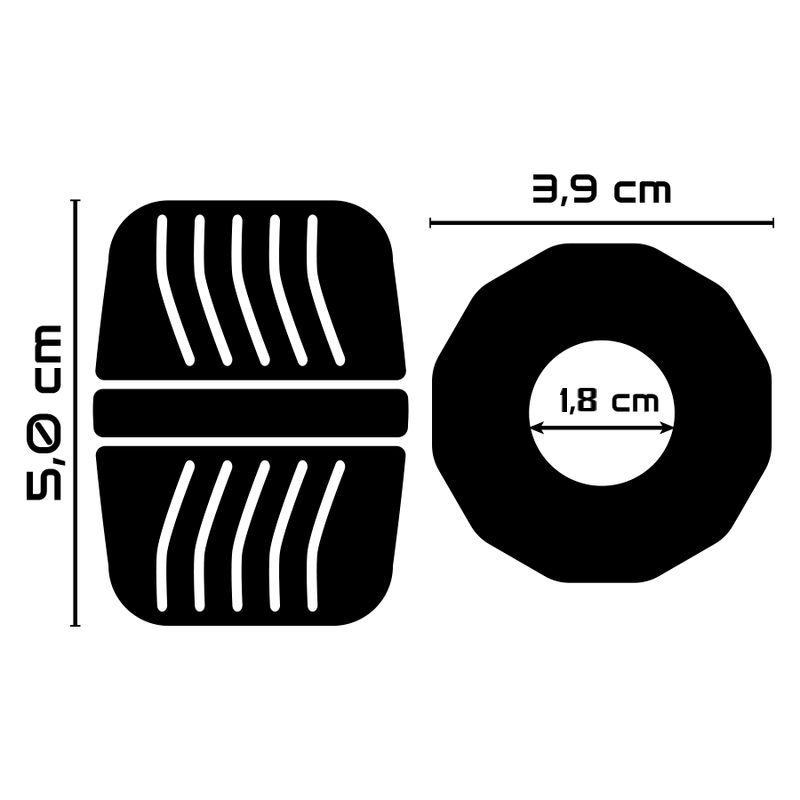 POWERING - SUPER FLEXIBLER UND WIDERSTANDSFÄHIGER PENISRING 5 CM PR11 KLAR