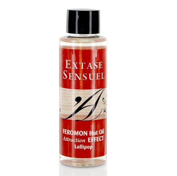 EXTASE SENSUAL - ACEITE DE MASAJE CON EFECTO CALOR Y FEROMONAS DE PIRULETO 100 ML