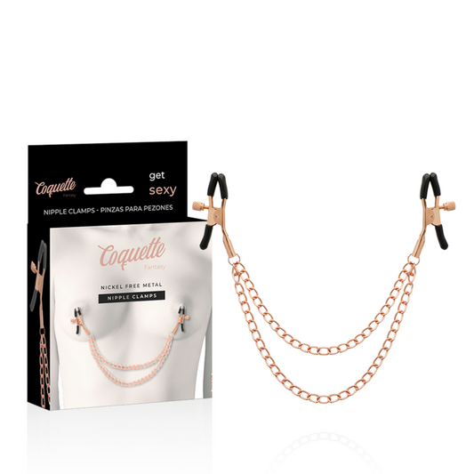 COQUETTE CHIC DESIRE - FANTASY-NIPPELCLIPS AUS METALL MIT KETTE