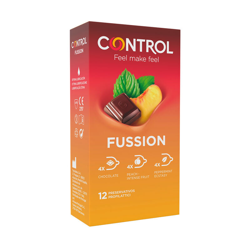 CONDONES CONTROL - FUSSION 12 UNIDADES