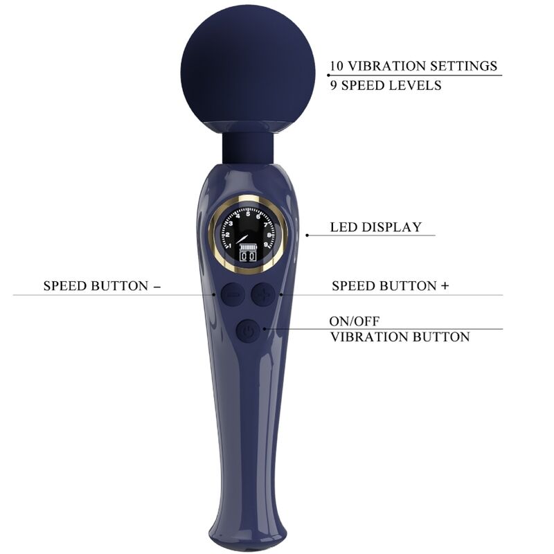 PRETTY LOVE - SKYLER VIBRATOR STAB BLAU