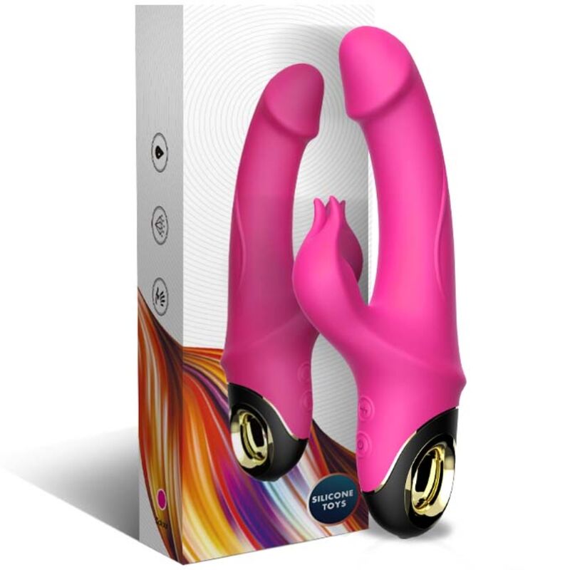 ARMONY - METEROR DILDO VIBRATOR RABBIT ROTATOR FUCHSIA