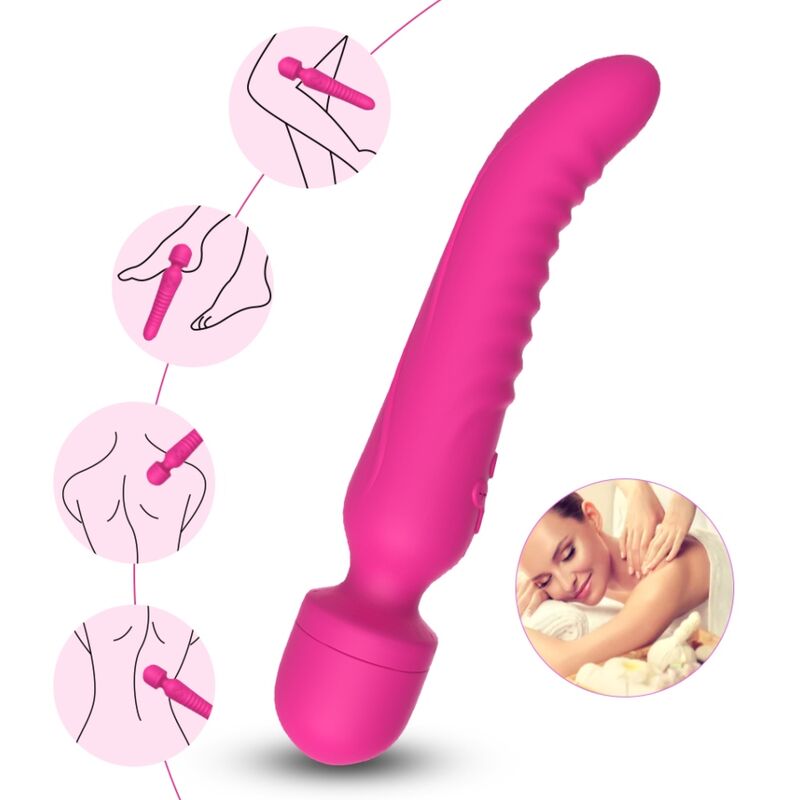 ARMONY - MISSION MASSAGER & VIBRATOR WÄRMEEFFEKT FUCHSIA