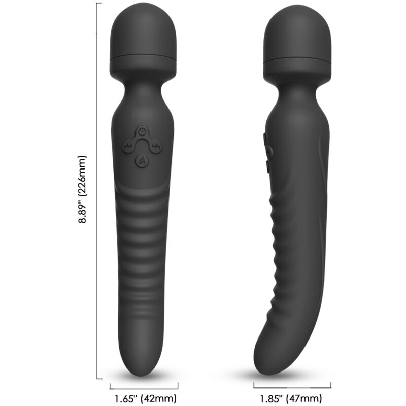 ARMONY - MISSION MASSAGER & VIBRATOR WÄRMEEFFEKT SCHWARZ