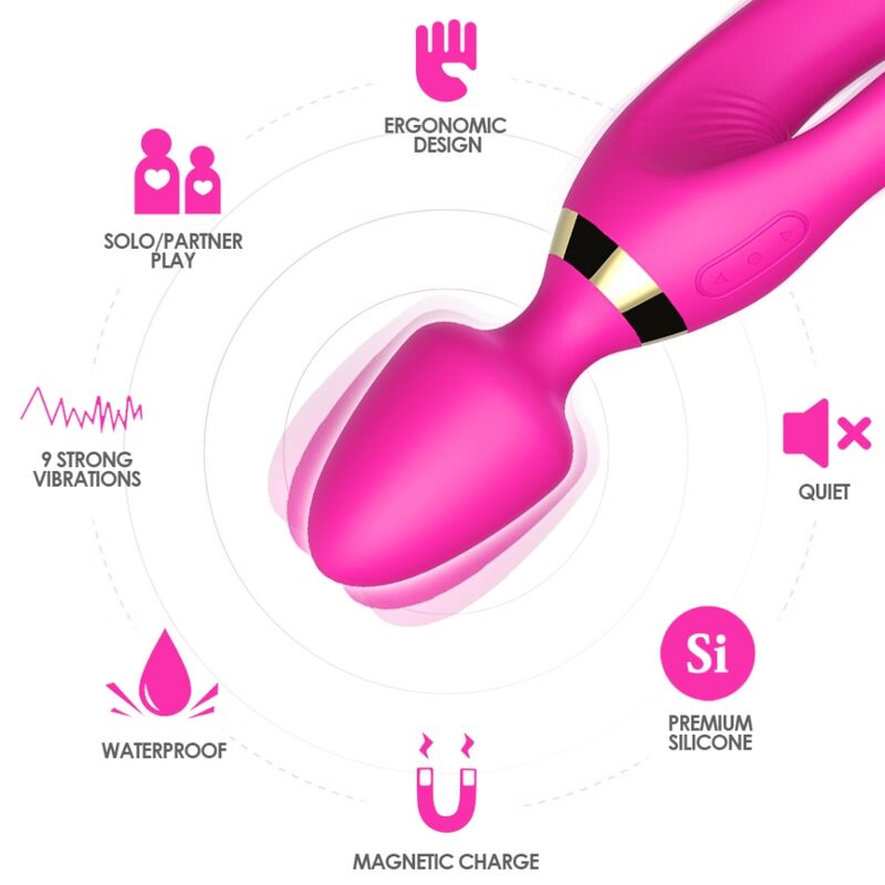 ARMONY - MASSAGER & VIBRATOR RABBIT FUCHSIA