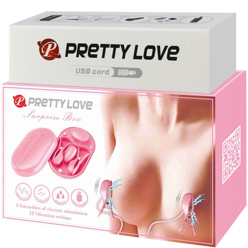 PRETTY LOVE - ÜBERRASCHUNGSBOX ROSA ELEKTROSTIMULATIONSPINZETTE