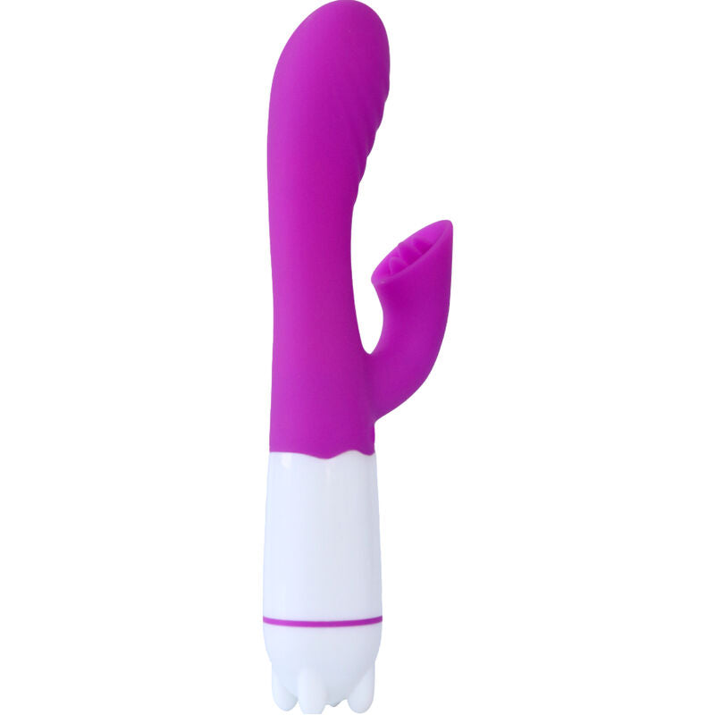 ARMONY - GLÜCKLICHER VIBRATOR & STIMULATOR MIT VIOLETTER WIEDERAUFLADBARER ZUNGE