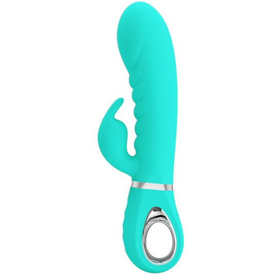 PRETTY LOVE - PRESCOTT MULTIFUNKTIONS-G-SPOT-VIBRATOR AQUA GREEN