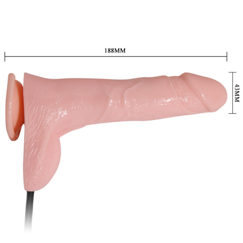 BAILE - AUFBLASBARER REALISTISCHER DILDO MIT SAUGNÄPFEN 15 CM