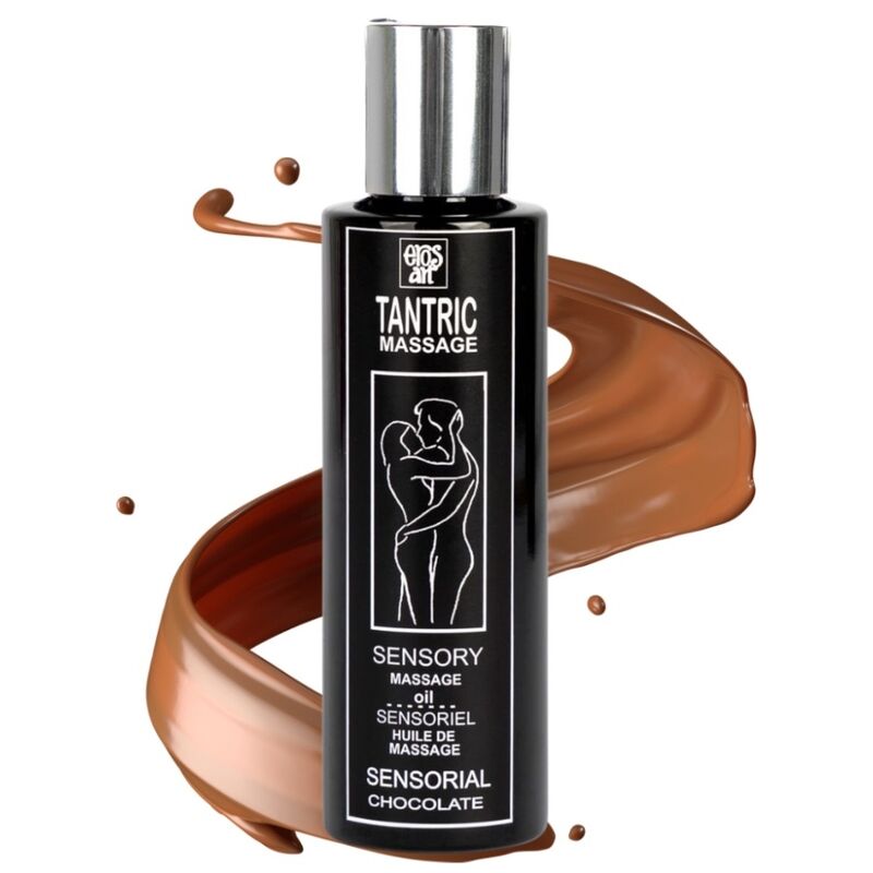 EROS-ART - ACEITE DE MASAJE TÁNTRICO NATURAL Y CHOCOLATE AFRODISÍACO 100 ML