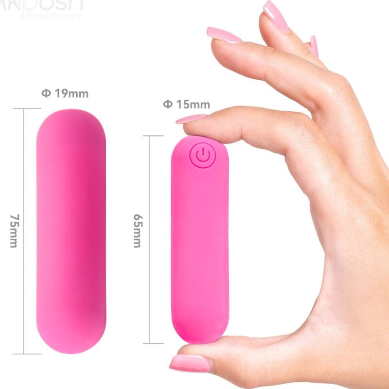 ARMONY - SPLASH HAHA VIBRATOR BULLET SILIKON 10 VIBRATIONEN 75 X 19 CM ROSA