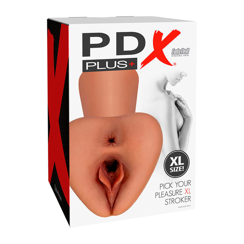 PDX PLUS - PICK YOUR PLEASURE  XL REALISTISCHER STROKER BRAUN