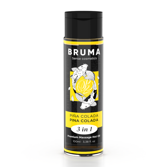 BRUMA - PREMIUM-MASSAGEÖL MIT WÄRMEEFFEKT, PINA COLADA-GESCHMACK 3 IN 1 - 100 ML