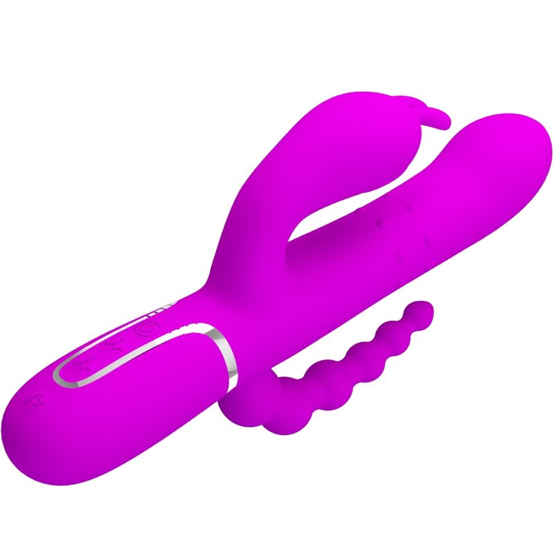 PRETTY LOVE - CAMMY TRIPLE VIBRATOR MULTIFUNKTION 4 IN 1 ROSA