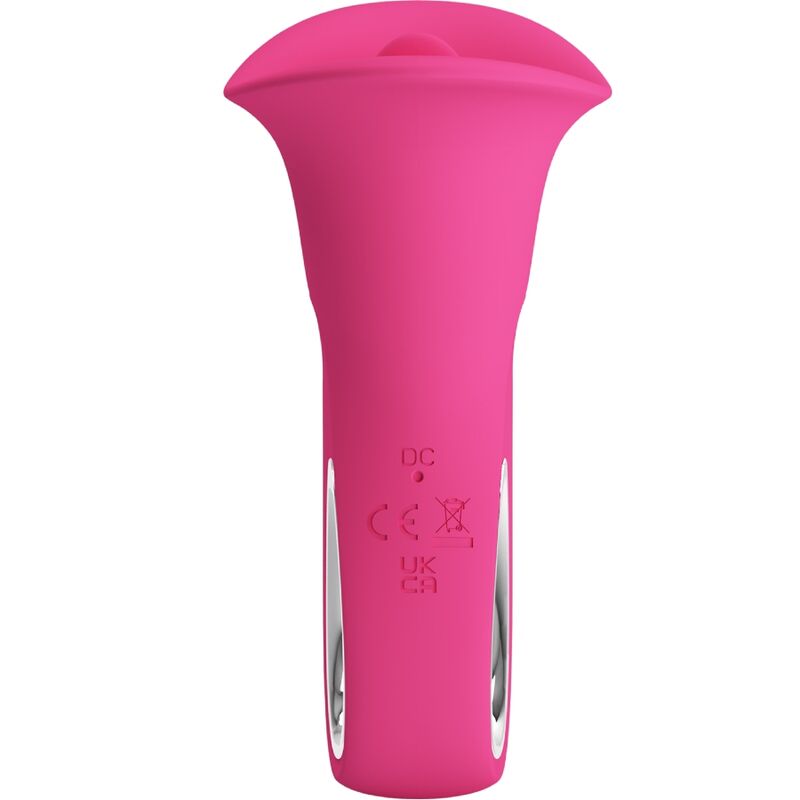 PRETTY LOVE - CLYDE ORALVIBRATOR VIBRIERENDE ZUNGE 12 VIBRATIONEN ROSA