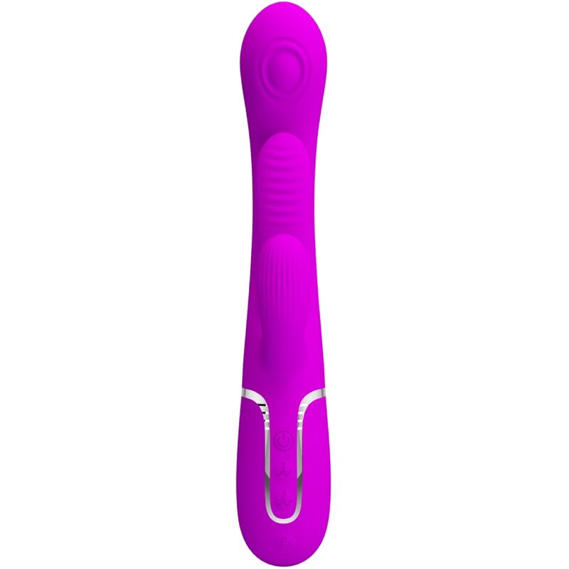 PRETTY LOVE - SHANIA TRIPLE RABBIT VIBRATOR MULTIFUNKTIONS-ROSA