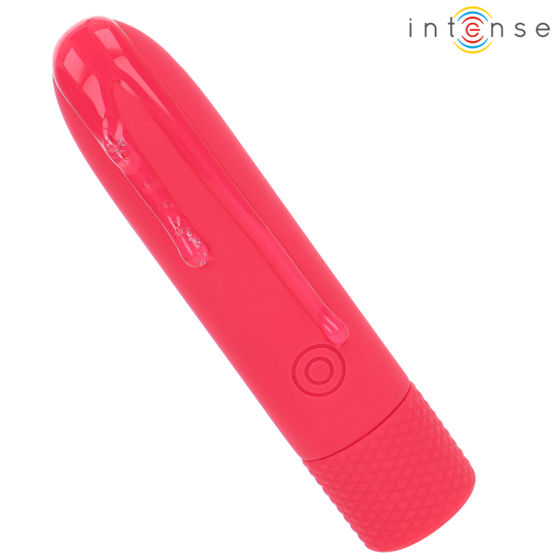 INTENSE - SYMONE USB WIEDERAUFLADBARER VIBRIERENDER BULLET 8 VIBRATIONEN ROT 10 X 2,2 CM