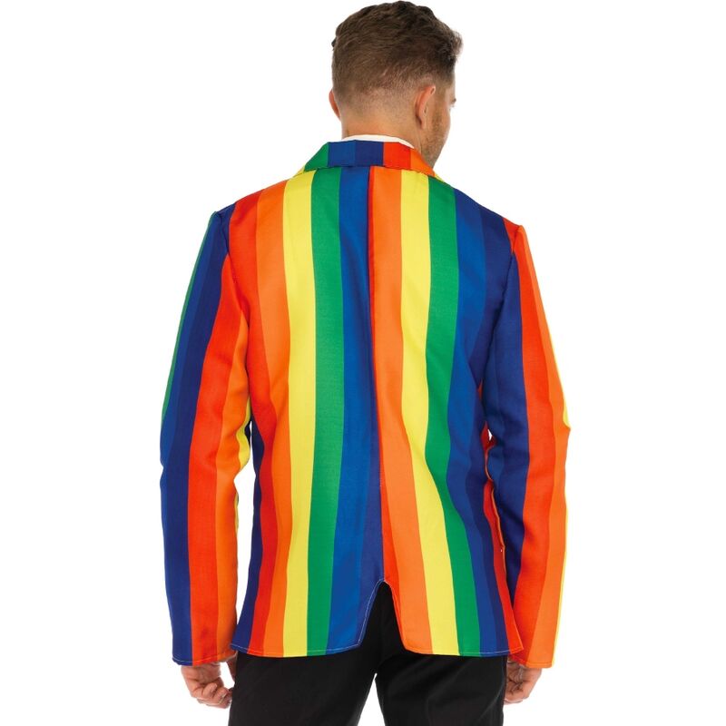 LEG AVENUE - BLAZER + KRAWATTE REGENBOGEN M