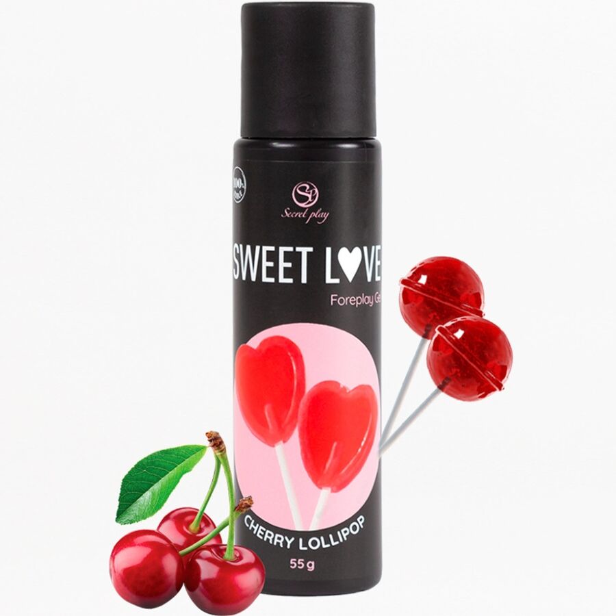 SECRETPLAY - KIRSCHE LOLLIPOP GEL SÜSSE LIEBE 60 ML