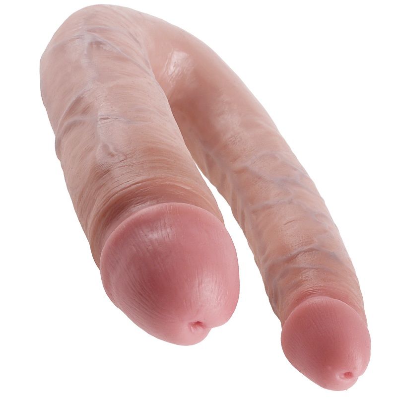 KING COCK - DILDO DOBLE PENETRACIÓN 17,8 CM NATURAL