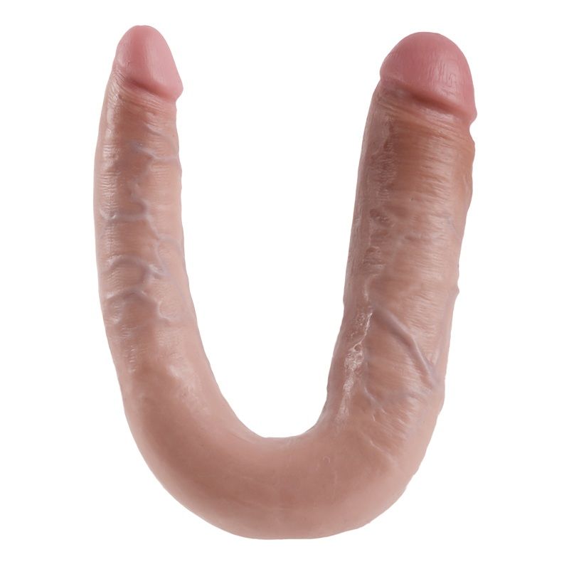 KING COCK - DILDO DOBLE PENETRACIÓN 17,8 CM NATURAL