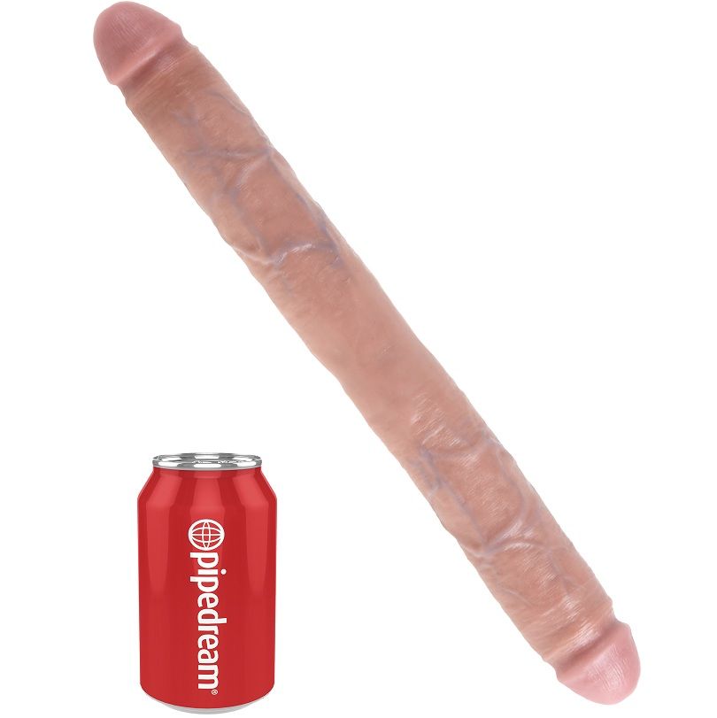 KING COCK - DILDO DOBLE GRUESO DE CARNE 40,6 CM