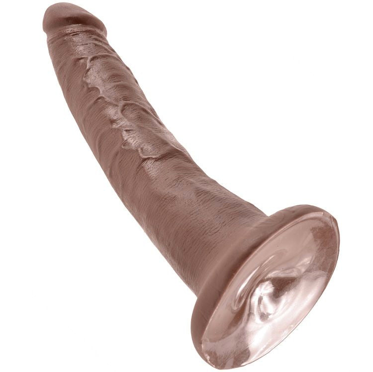 KING COCK - 7 DILDOS CHOCOLATE 17,8 CM