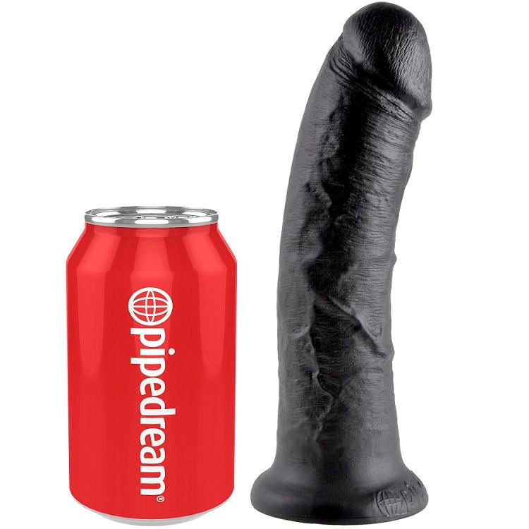 KING COCK - 8 DILDOS NEGRO 20,3 CM