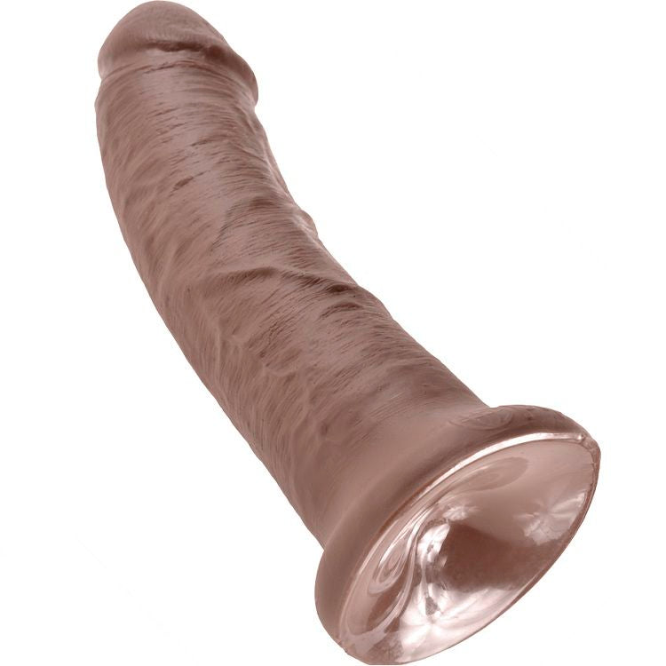 KING COCK - 8 PUTAS MARRON 20,3 CM