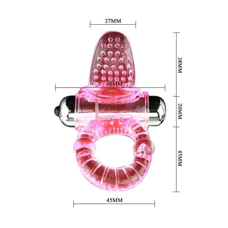 BAILE - SWEET ABS 10 RHYTHMS RING PINK VIBRATOR CENIS RING