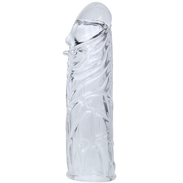 BAILE - FUNDA PARA PENE DE SILICONA TRANSPARENTE 13 CM