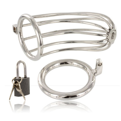 METAL HARD - METAL CHASTITY RING CAGE