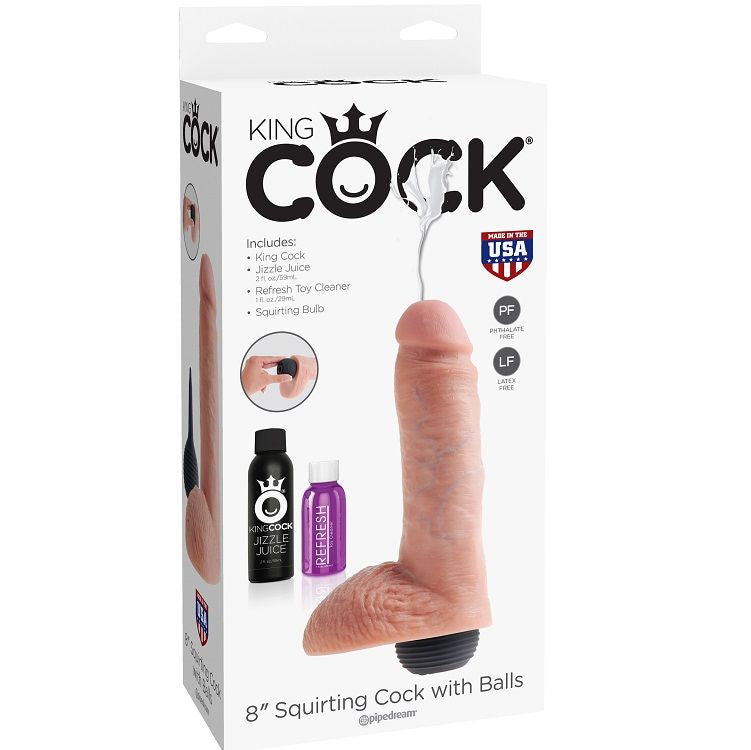 KING COCK - REALISTISCHER NATÜRLICHER EJAKULATOR-PENIS 20.32 CM