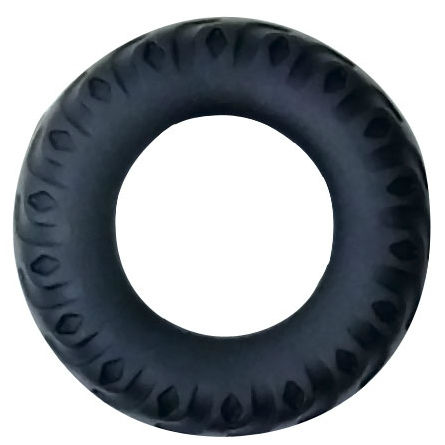 BAILE - ANILLO PARA PENE TITAN NEGRO VERDE 2 CM 