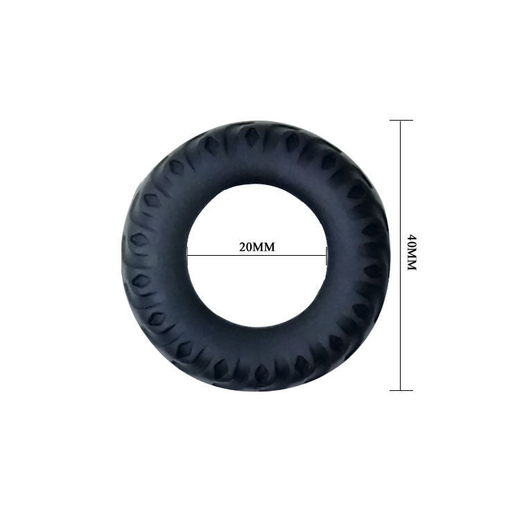 BAILE - ANILLO PARA PENE TITAN NEGRO VERDE 2 CM 