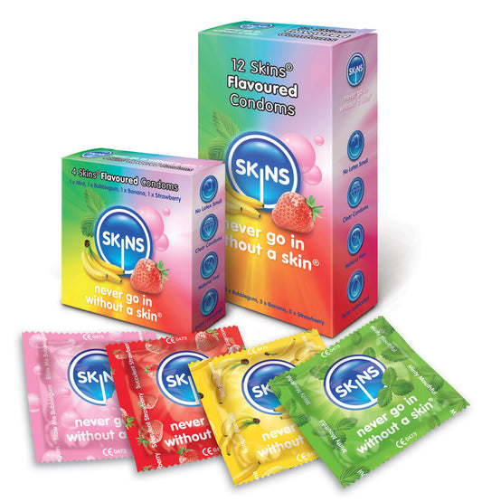 SKINS - CONDOM FLAVORS 12 PACK