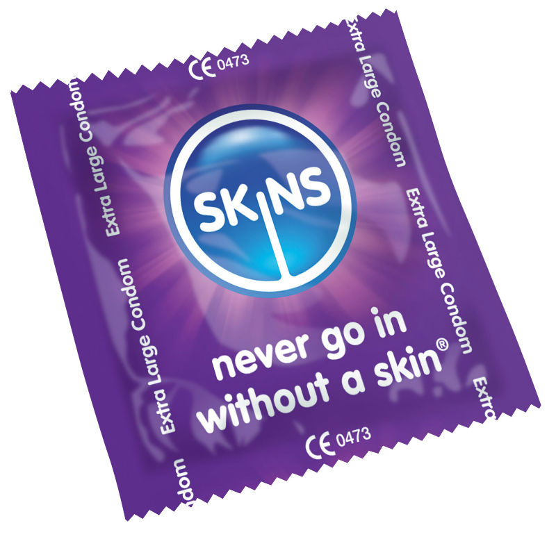 SKINS - SKIN CONDOM EXTRA LARGE 12 PACK