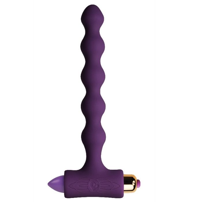 ROCKS-OFF - ANAL PLUG WITH VIBRATION AND RIVERLES PETITE SENSATIONS BEADS