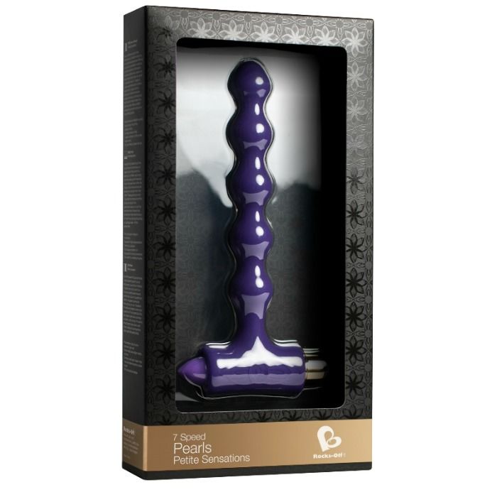 ROCKS-OFF - ANAL PLUG WITH VIBRATION AND RIVERLES PETITE SENSATIONS BEADS