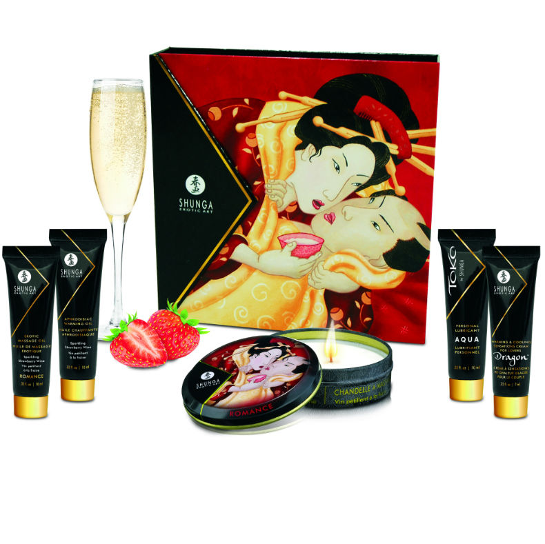 SHUNGA - KIT GEISHA SECRETA DE FRESA Y CAVA